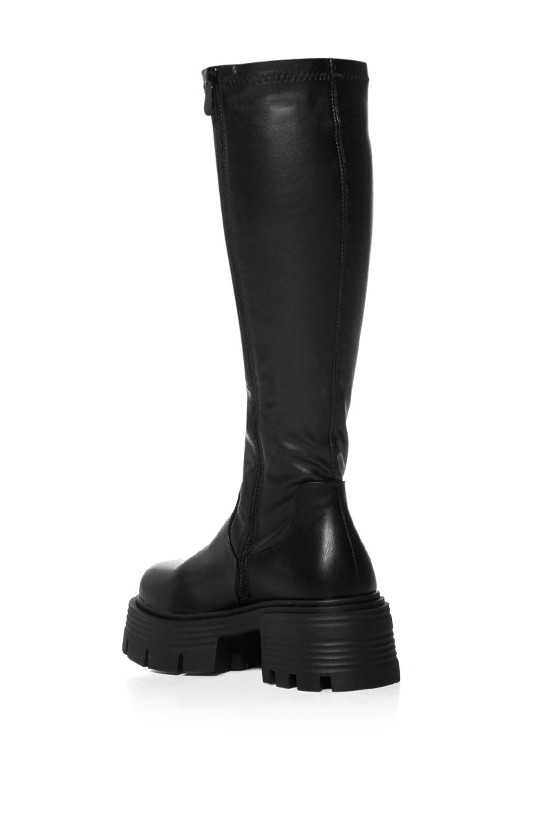 AZALEA WANG LYNX BOOT WITH 4 WAY STRETCH IN BLACK