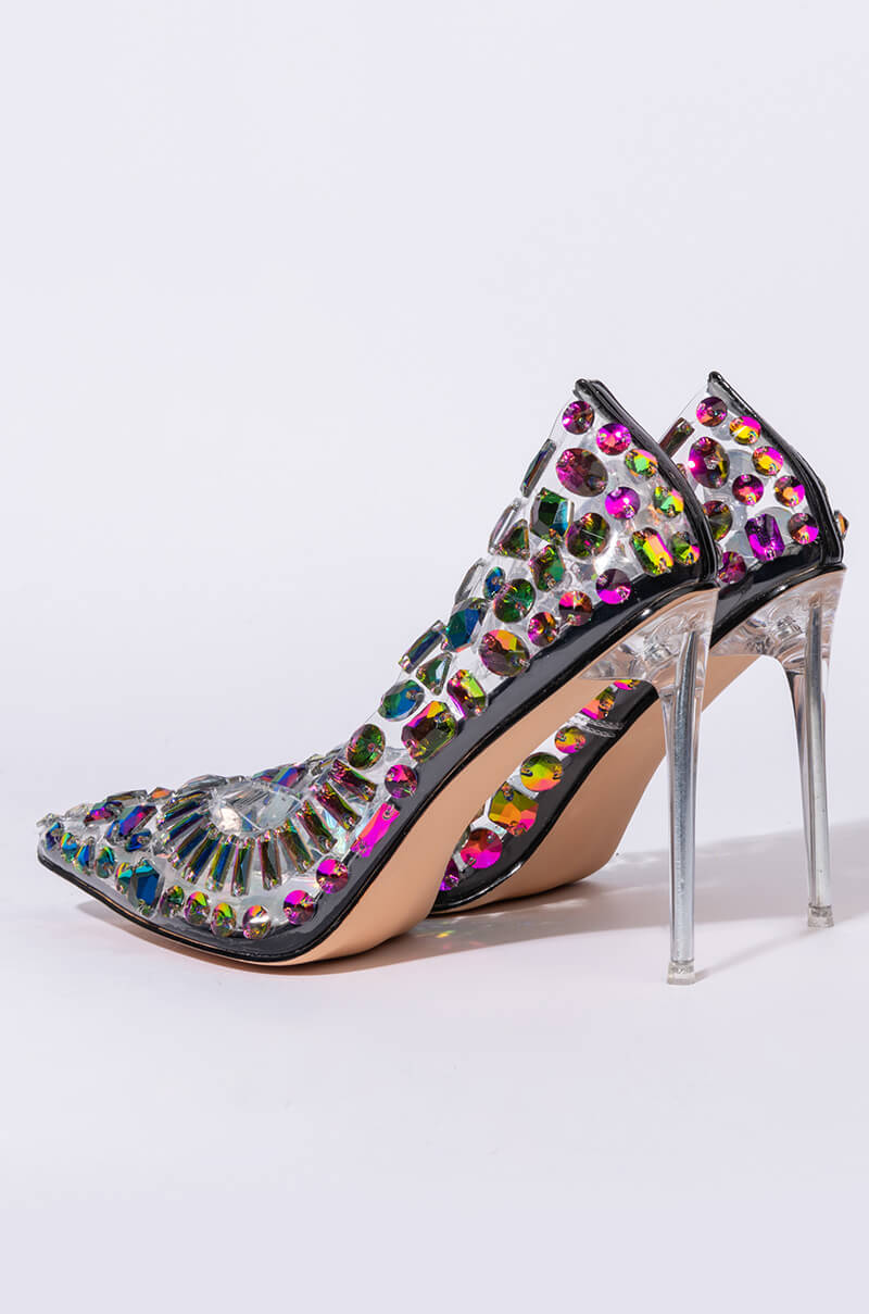 AZALEA WANG NOT BOSSY JUST A BOSS STILETTO PUMP IN MULTI