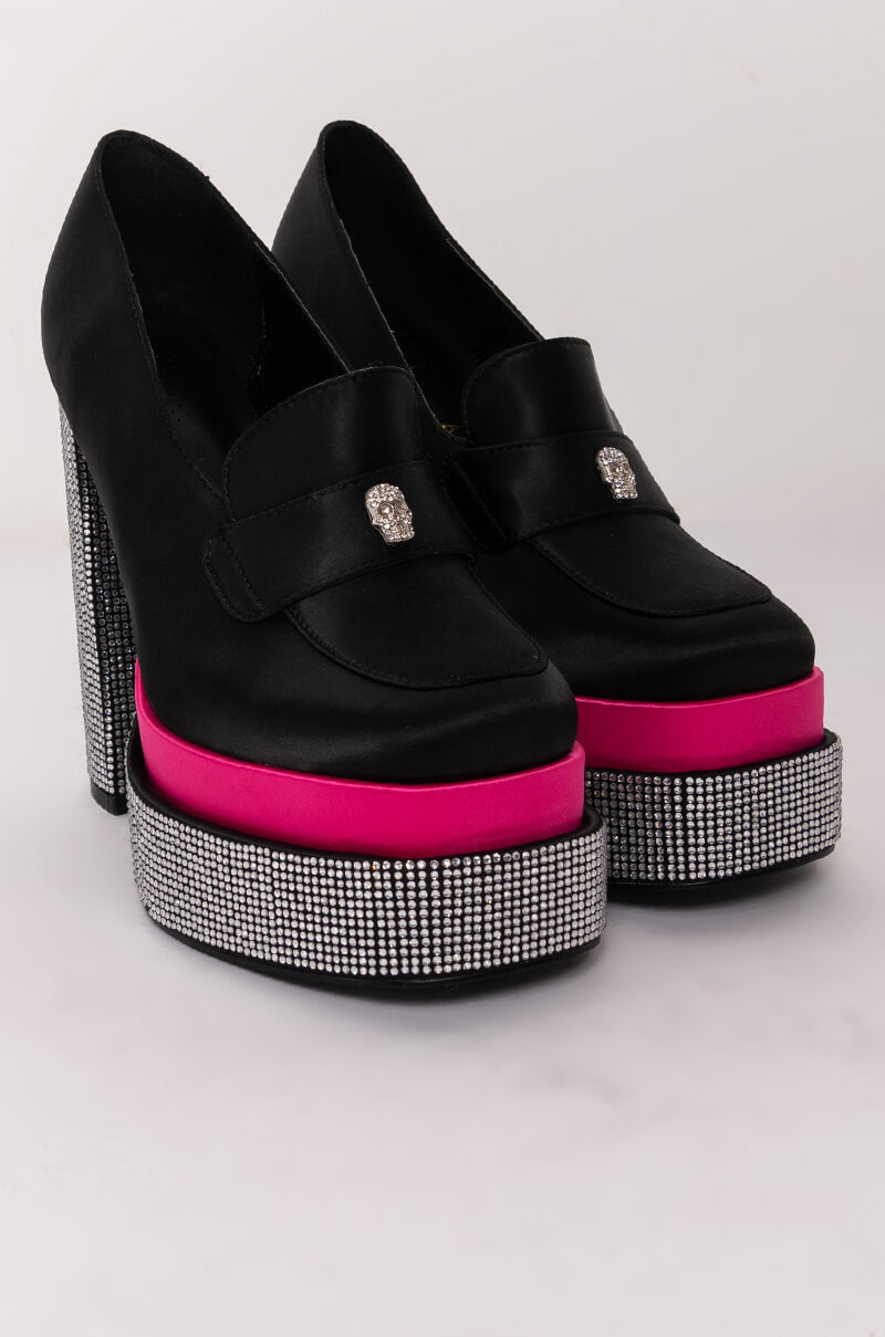 AZALEA WANG OVER YOU CHUNKY BOOTIE IN BLACK