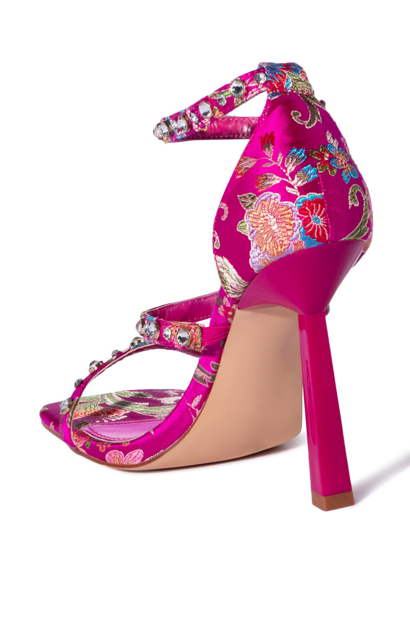 AZALEA WANG GABRIELLA STILETTO SANDAL IN PINK