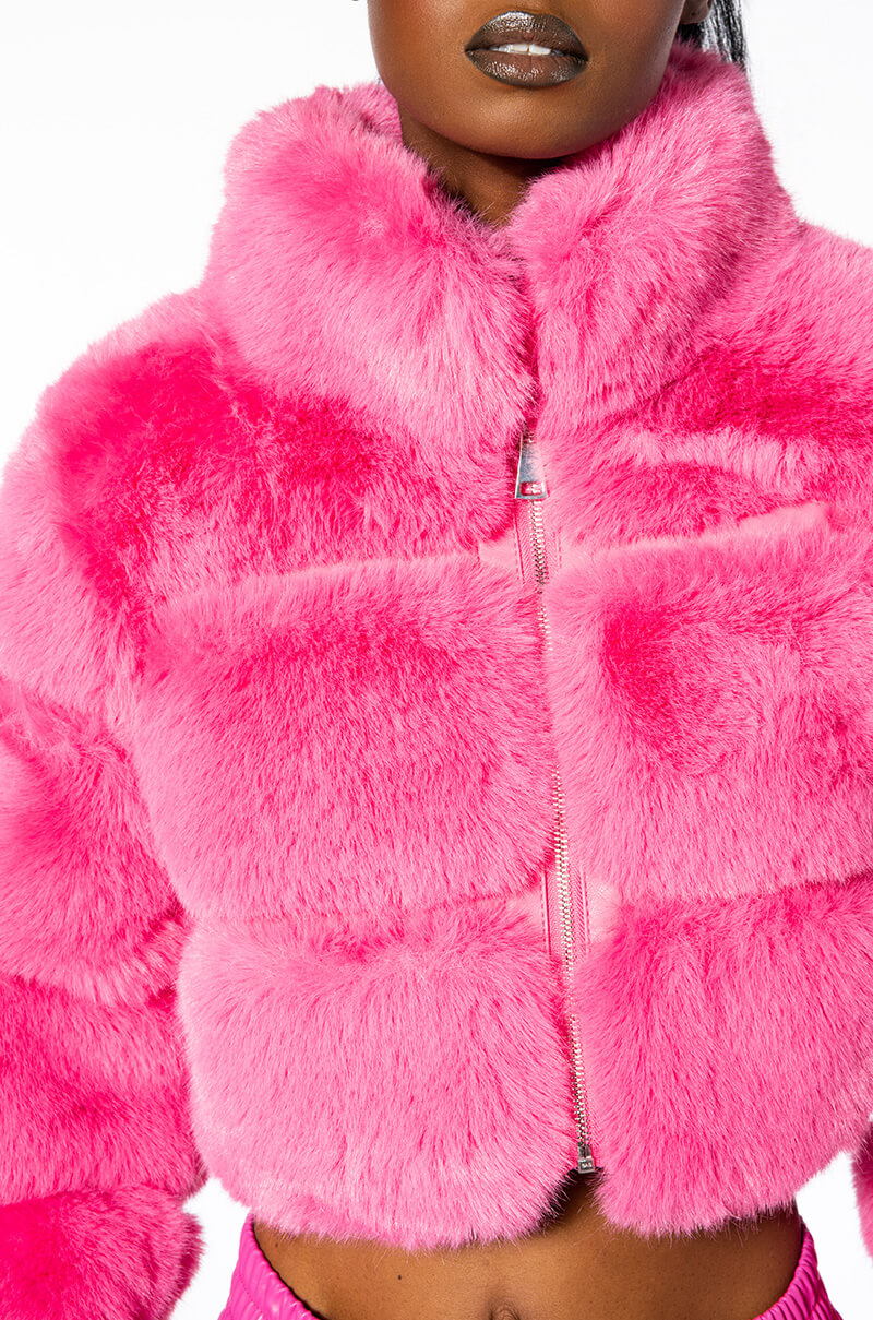BARBZ FAUX FUR JACKET