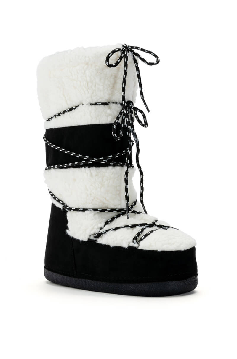 AZALEA WANG VALENTINA SUEDE BOOT IN BLACK