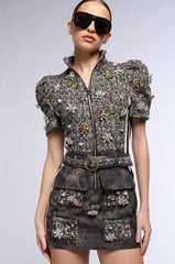 BERNIE TWEED MINI DRESS