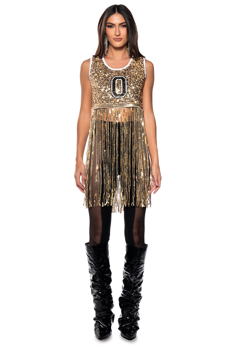 BIG WINS FRINGE TANK TOP