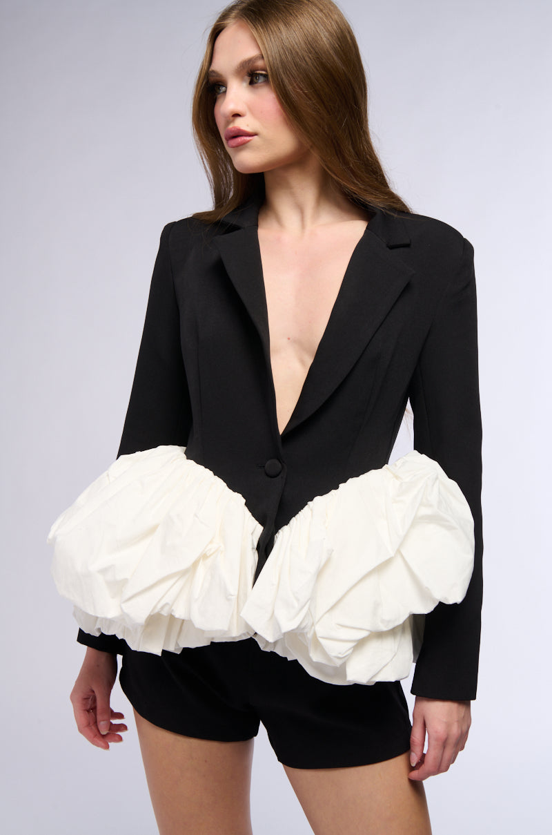 BONNE NUIT PEPLUM BLAZER