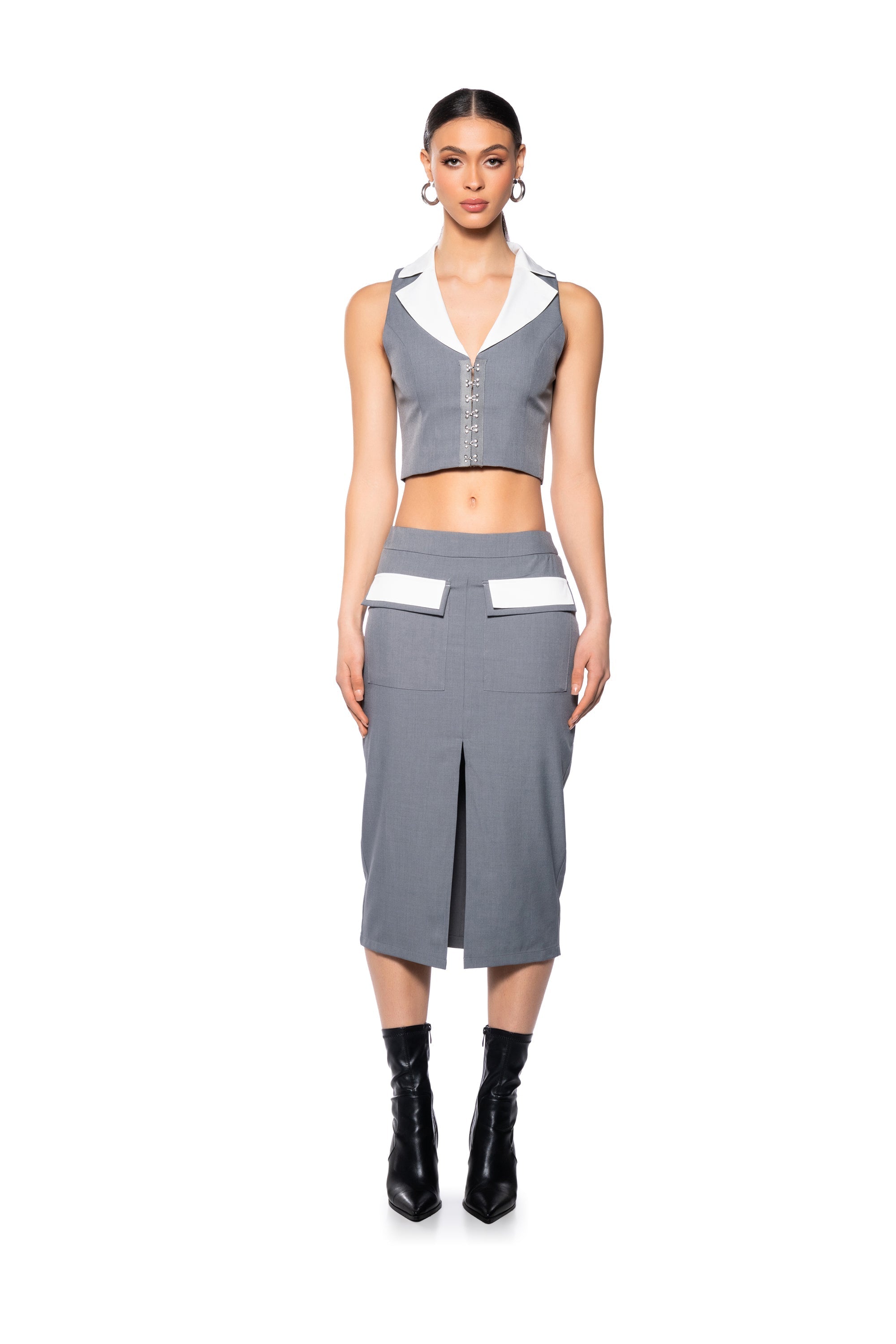 HALSEY MIDI PENCIL SKIRT