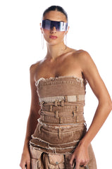 CITY OF ANGELS DENIM CORSET
