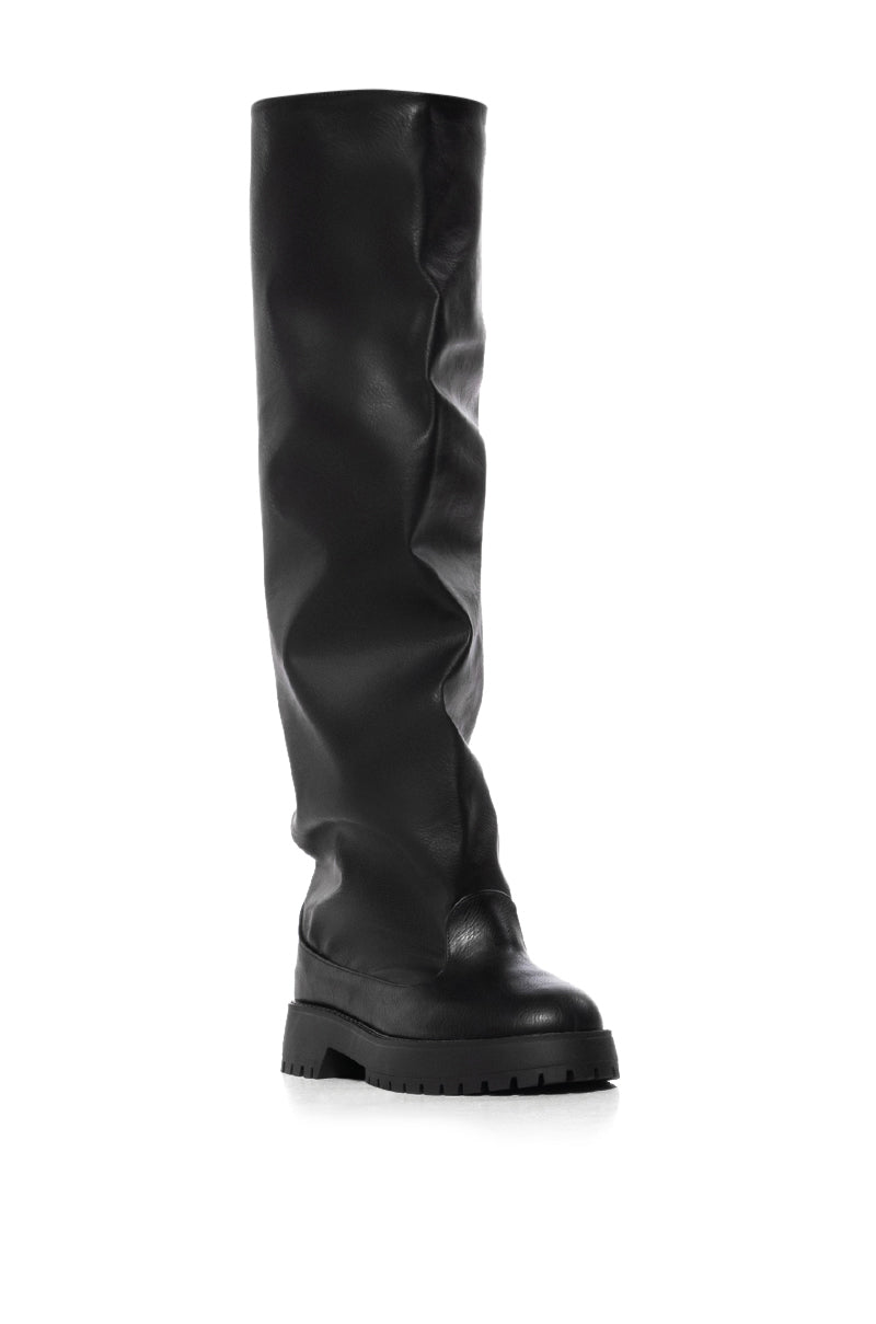 CITY OF GOD BLACK FLAT BOOT