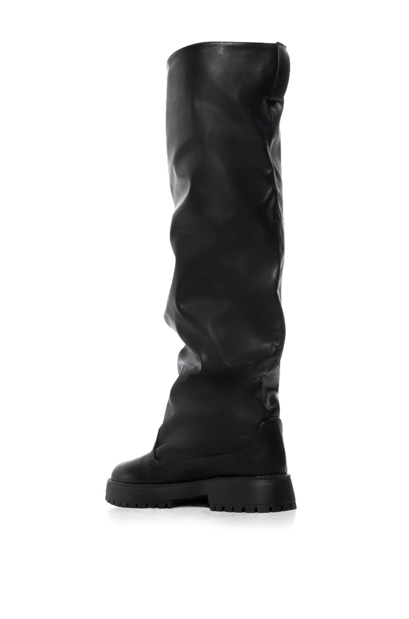 CITY OF GOD BLACK FLAT BOOT