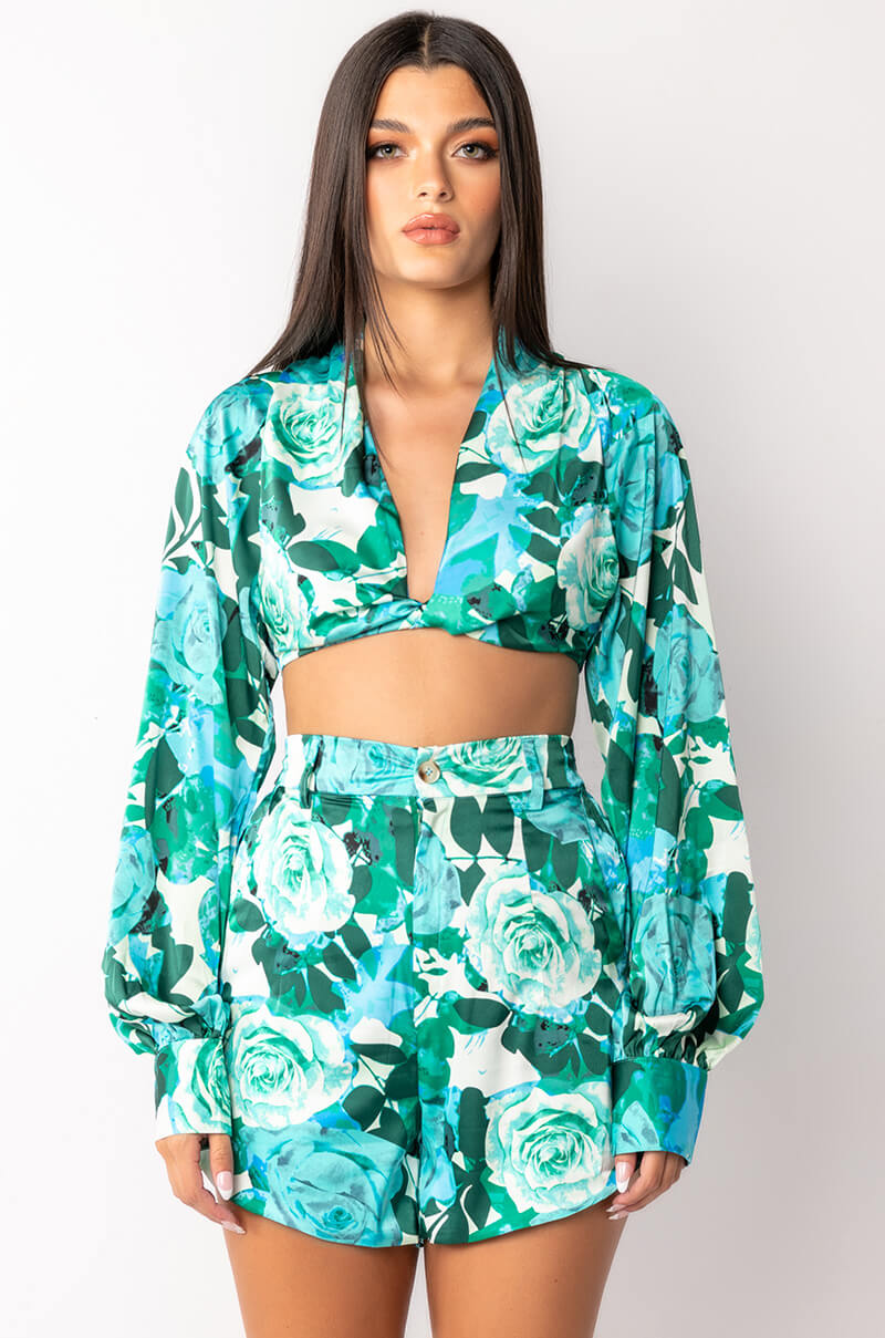 COME MY WAY ULTRA CROPPED BLOUSE