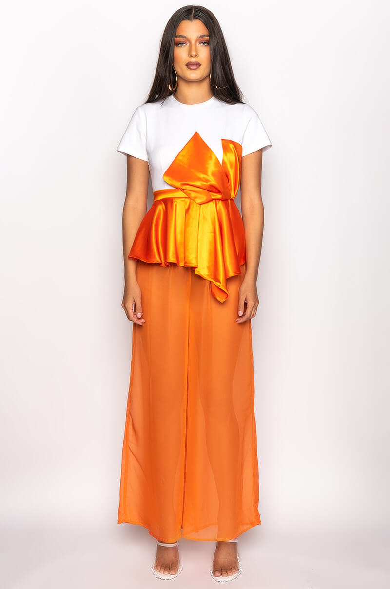 COMMIT TO IT PEPLUM TSHIRT