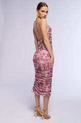 DATE ME FLORAL MIDI DRESS