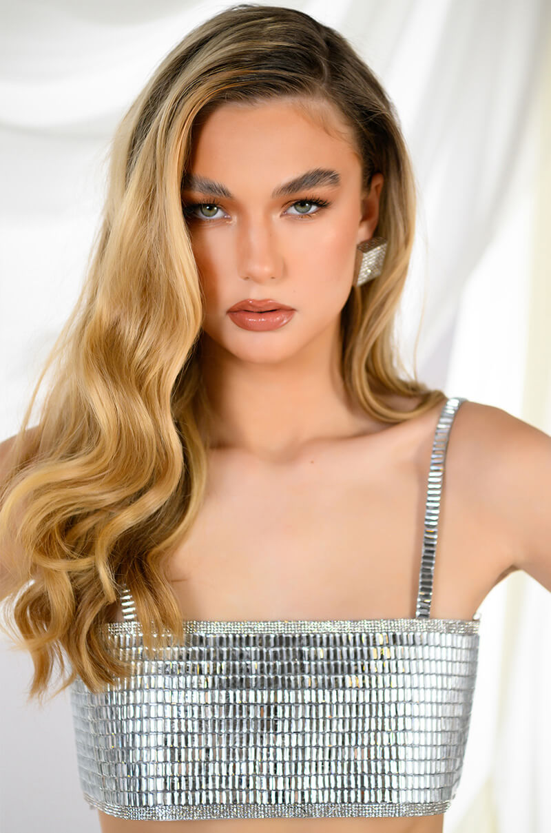 DISCO BALL MIRROR BRALETTE