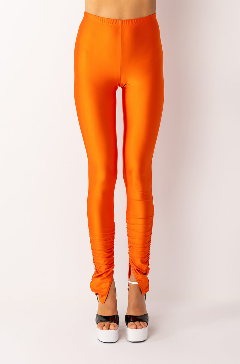 ICE SCUBA RUCHED ANKLE LEGGINGS