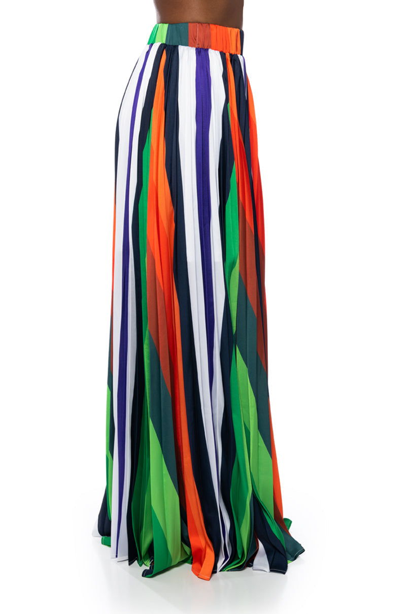 ELIANA PLEATED MAXI SKIRT