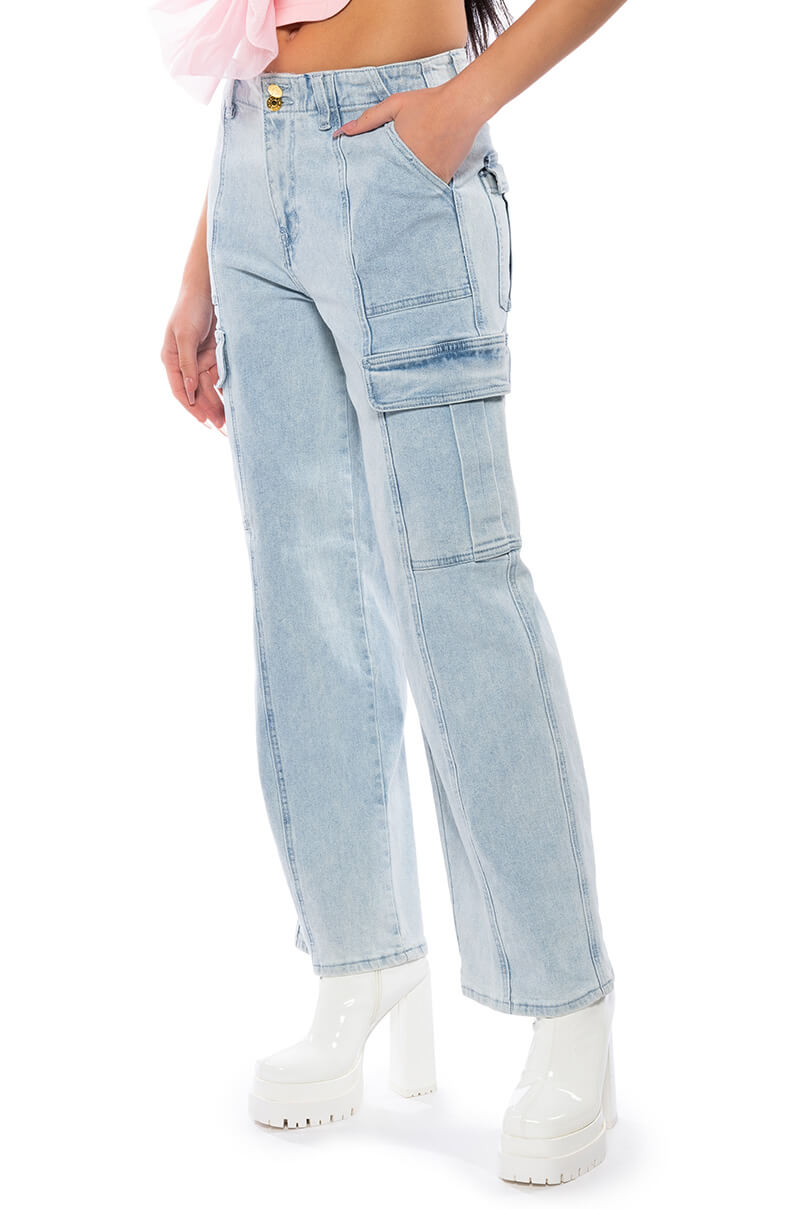 ELIZA DENIM CARGO PANT