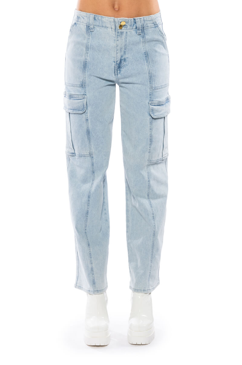 ELIZA DENIM CARGO PANT