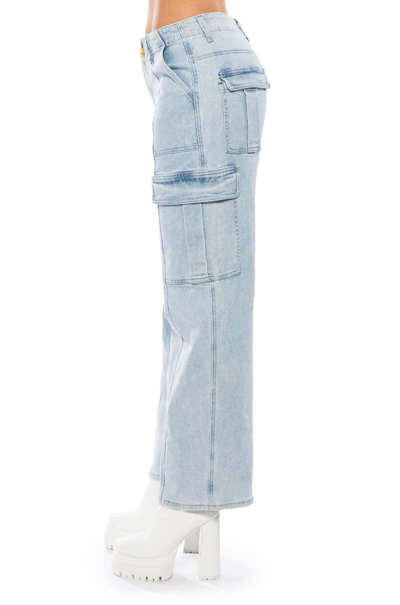 ELIZA DENIM CARGO PANT