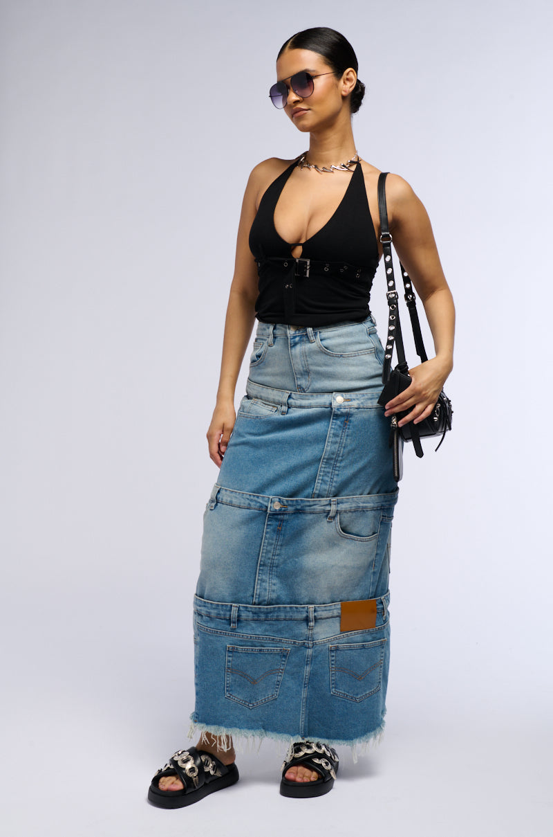 ESSIE DENIM MAXI SKIRT