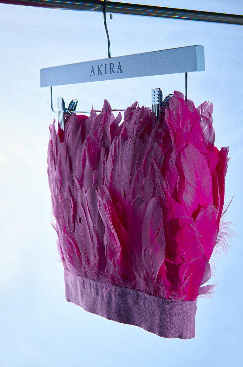 FLY AWAY FEATHER TUBE TOP