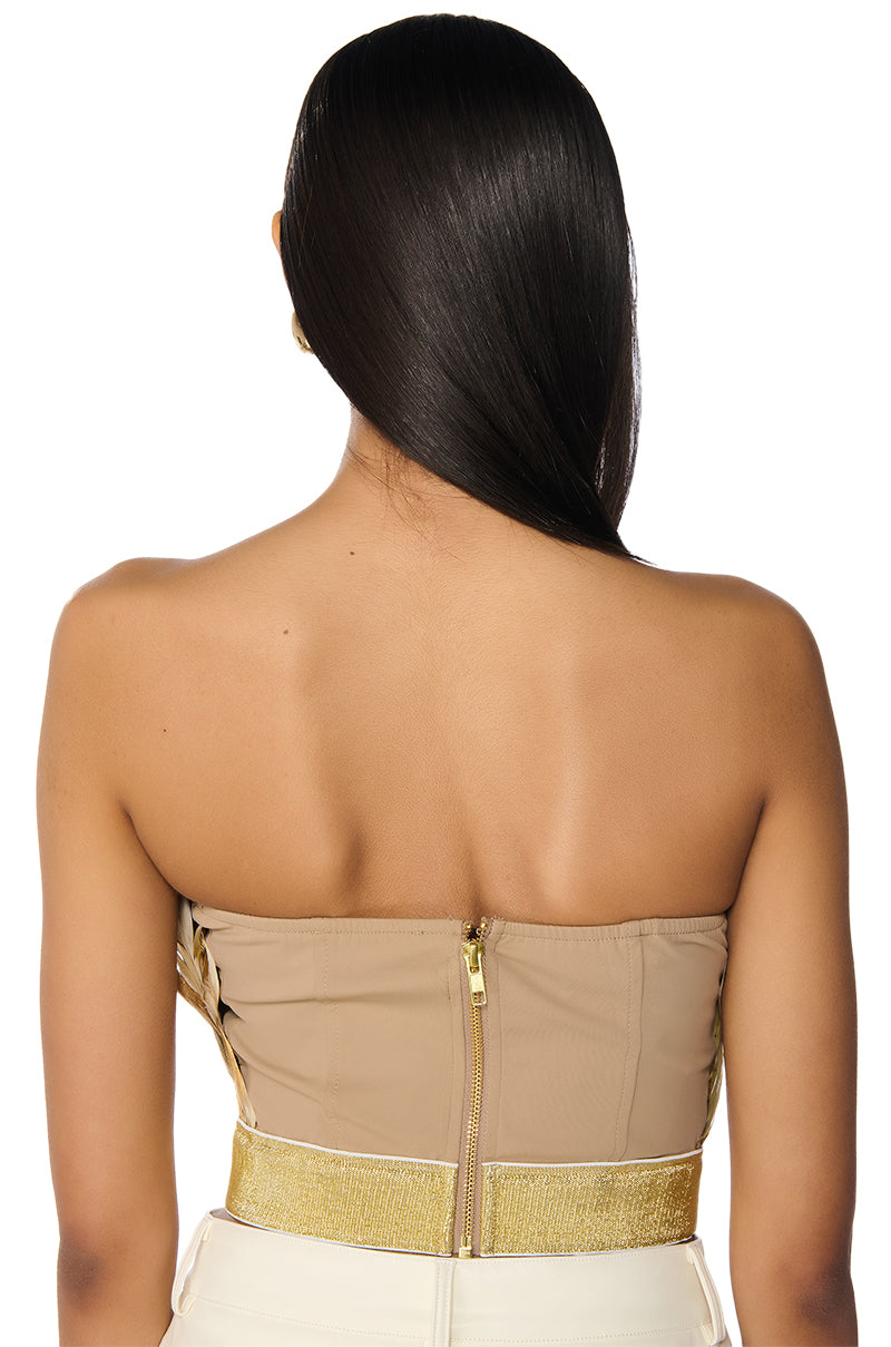 FLY AWAY FEATHER TUBE TOP
