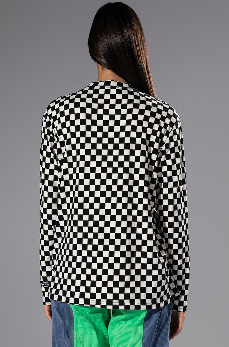 FUN TIMES CHECKERED TOP