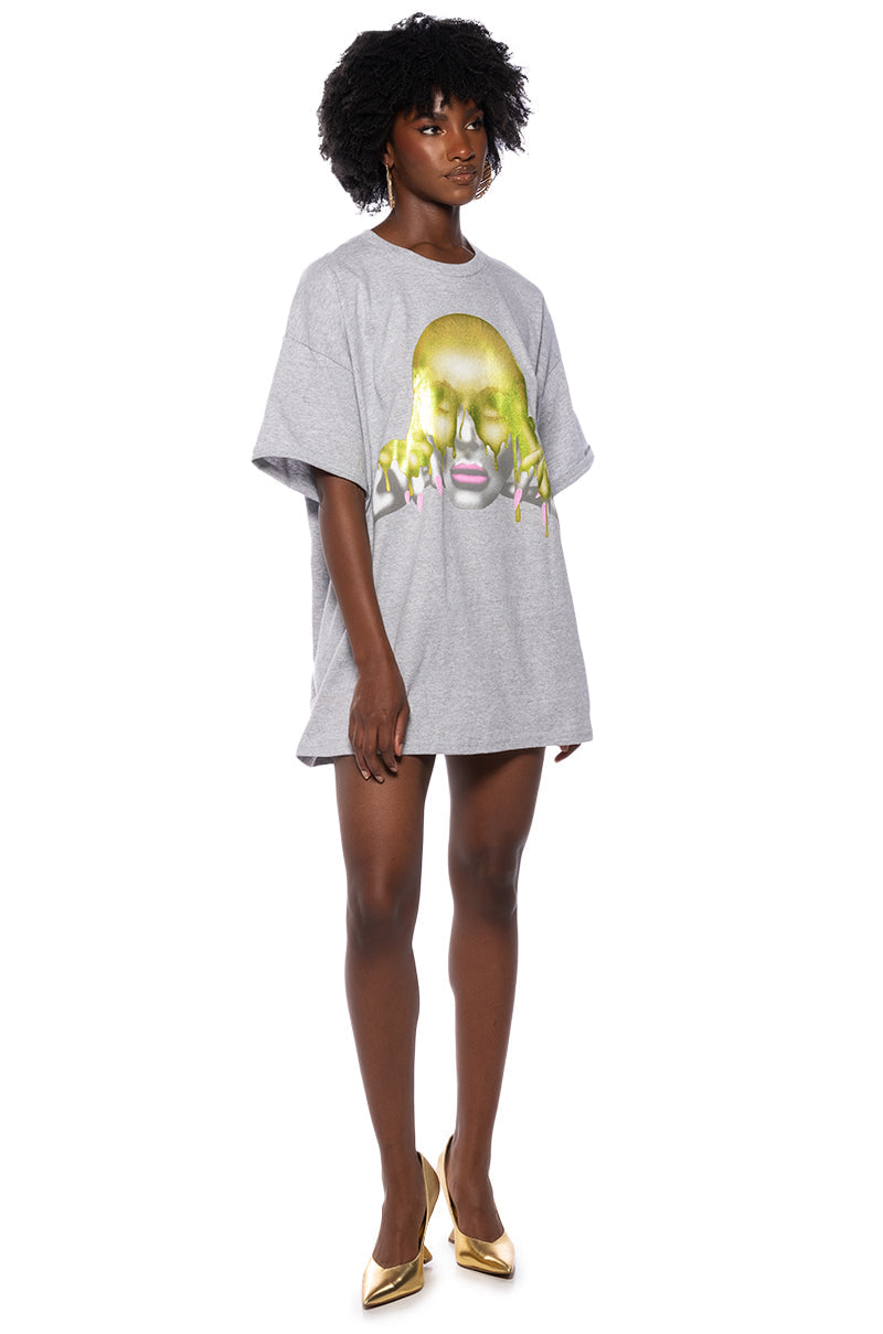 MELTIN MY FACE GRAPHIC TEE