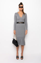 GOOD LOVE LONG SLEEVE MERMAID MIDI DRESS