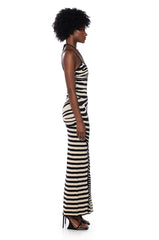 HELENA STRIPED BODYCON MAXI DRESS