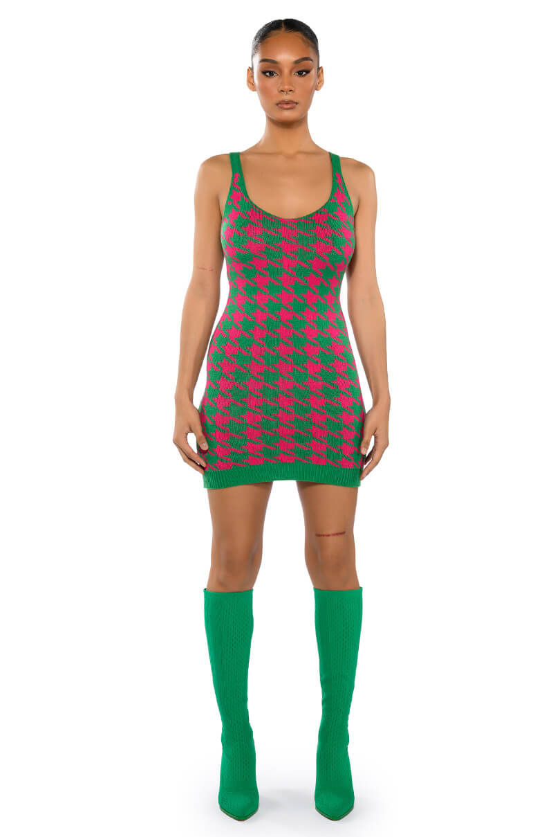 HIGHER LOVE KNIT MINI DRESS