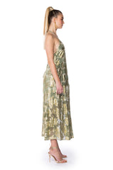 HIT THE SEA HALTER MAXI DRESS
