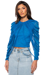 INTO THE BLUE ROPE DETAIL TOP