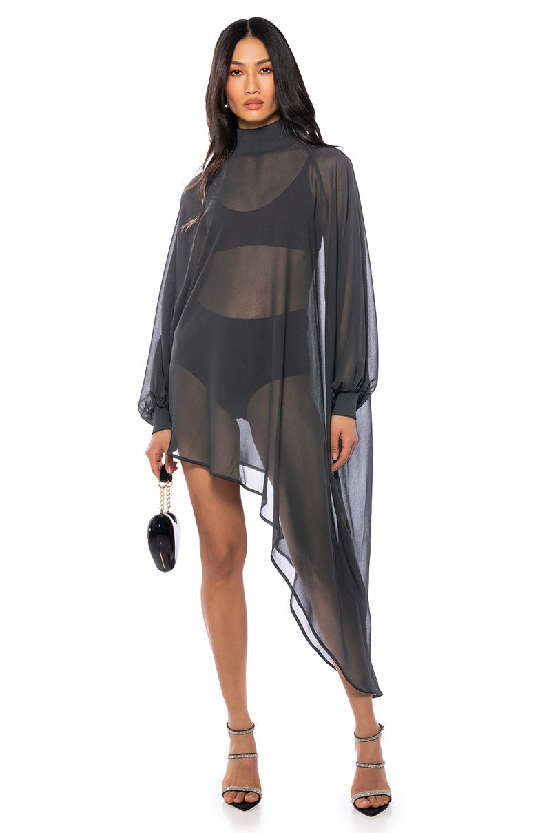 JUNE ASYMMETRICAL MIDI DRESS