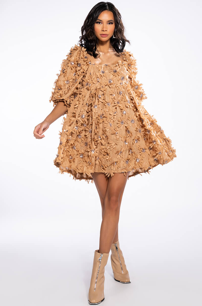 JUST A DREAM BABYDOLL MINI DRESS