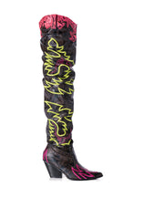 KELSEY OVER THE KNEE WESTERN BOOT IN MULTI