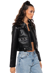 LA NITA RIVET MOTO JACKET