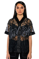 LAVISH FLORAL LACE JERSEY