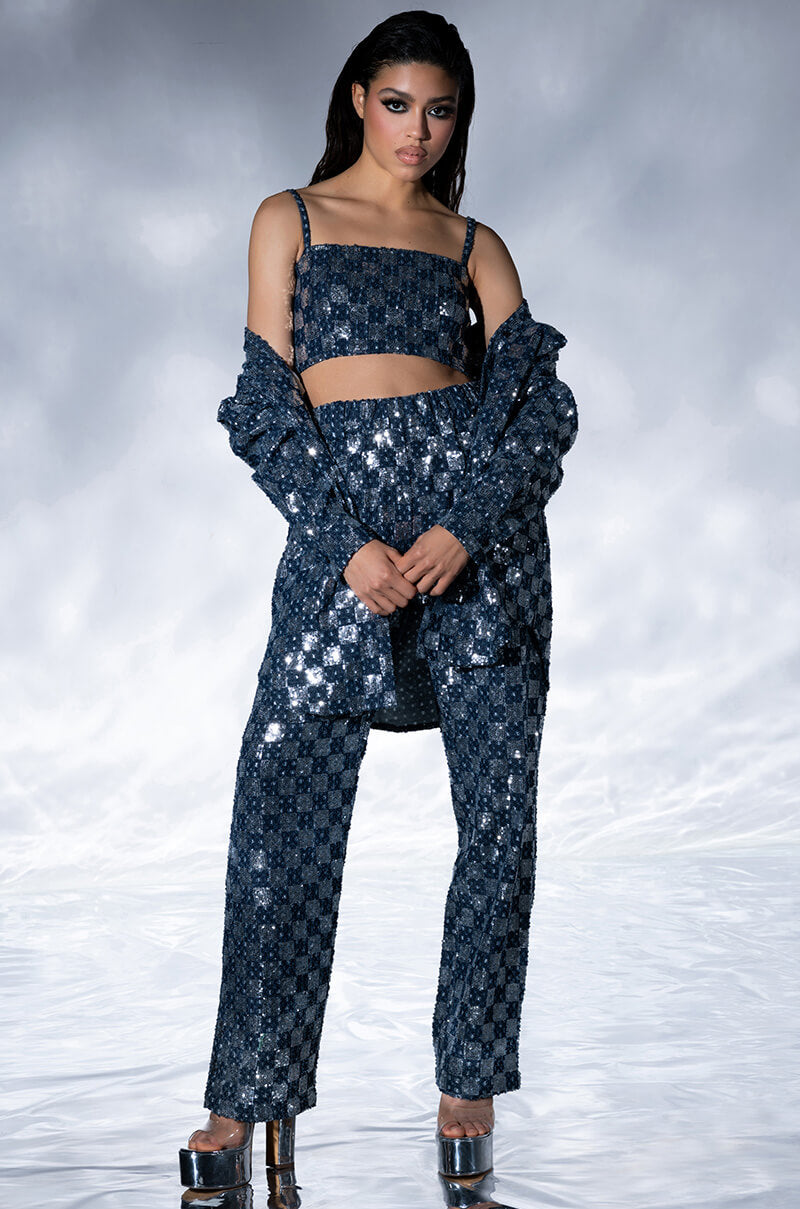 LEAH BANDEAU CROP TOP