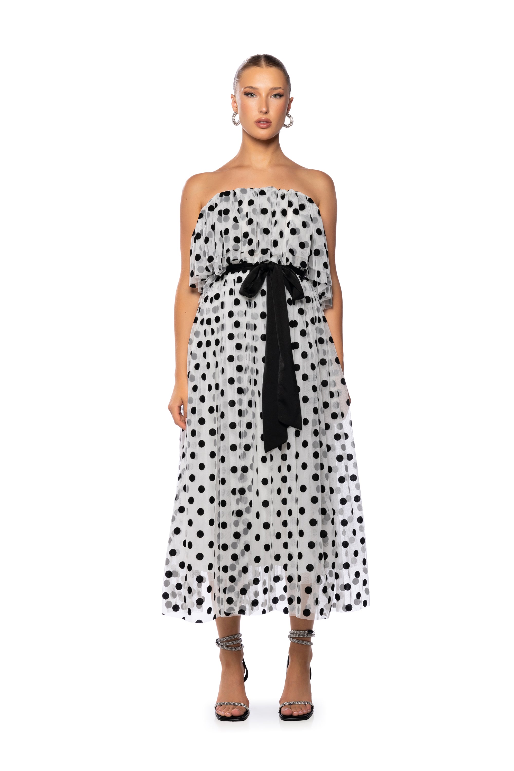 LIFE LIKE A MOVIE STRAPLESS MAXI DRESS