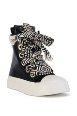 LUKKA HIGH TOP SNEAKER IN BLACK