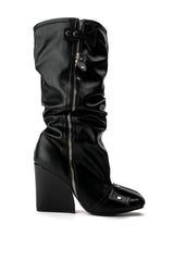 EMBELLISHED CHUNKY BOOT IN BLACK