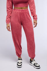 MADDIE WASHED KNIT JOGGER
