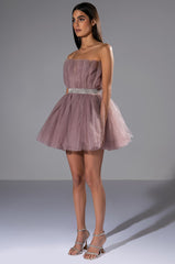 MAKE A MOVE TULLE MINI DRESS