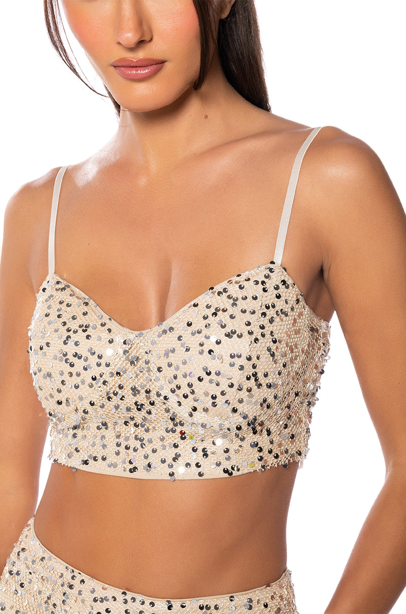 MAKE TIME FOR ME SPARKLE TOP