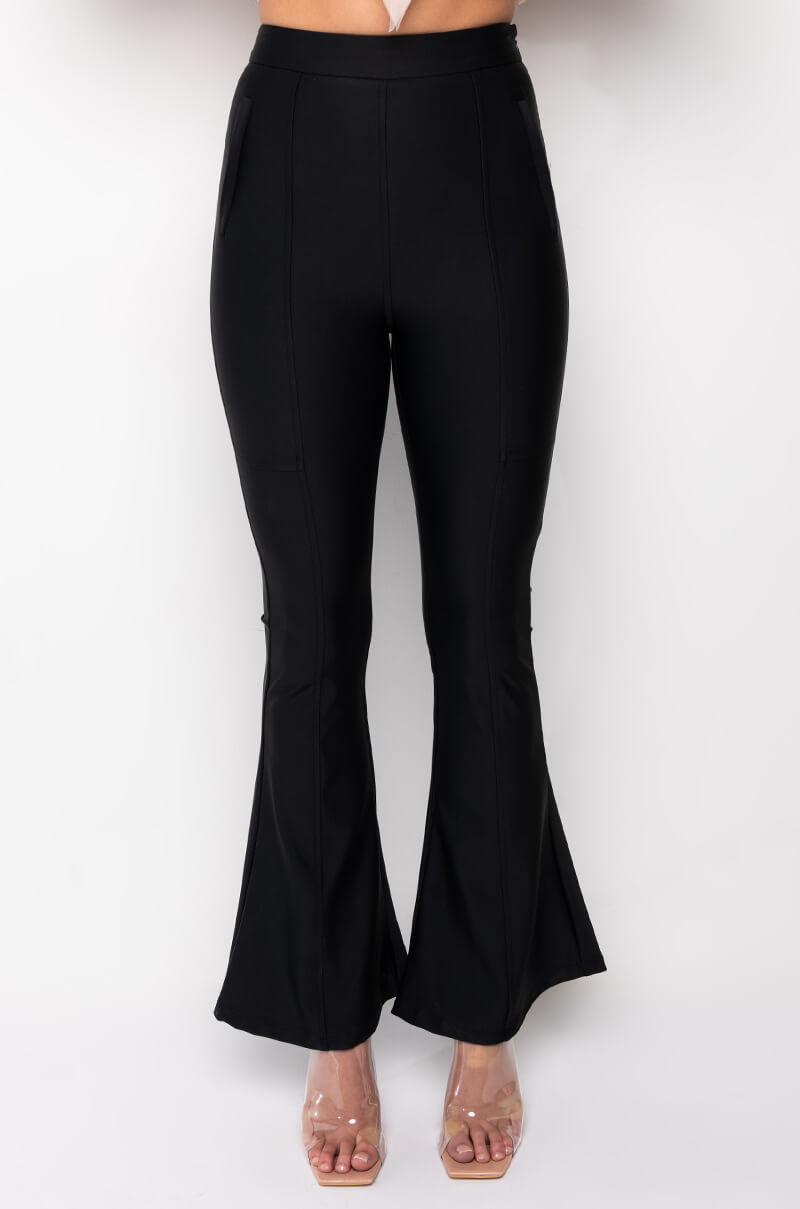 MAKING MOVES HIGH WAISTED FLARE TROUSER
