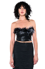 MELINDA FEATHER DETAIL TOP