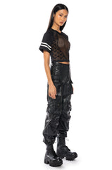 MESH WITH ME SIDE SLIT TOP