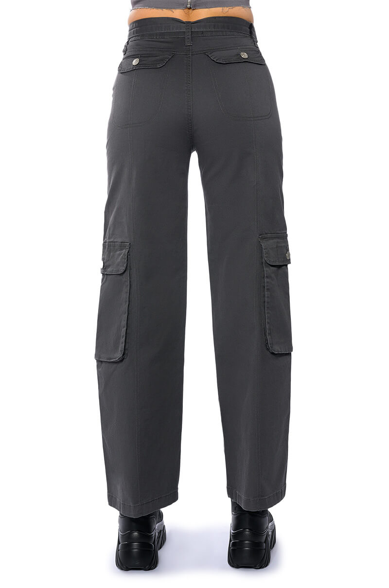 NOTHING ABOUT YOU BELTED CARGO PANTS