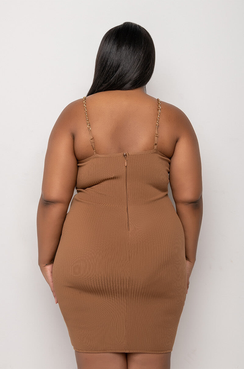 PLUS PERFECT EVERYDAY BANDAGE MIDI DRESS