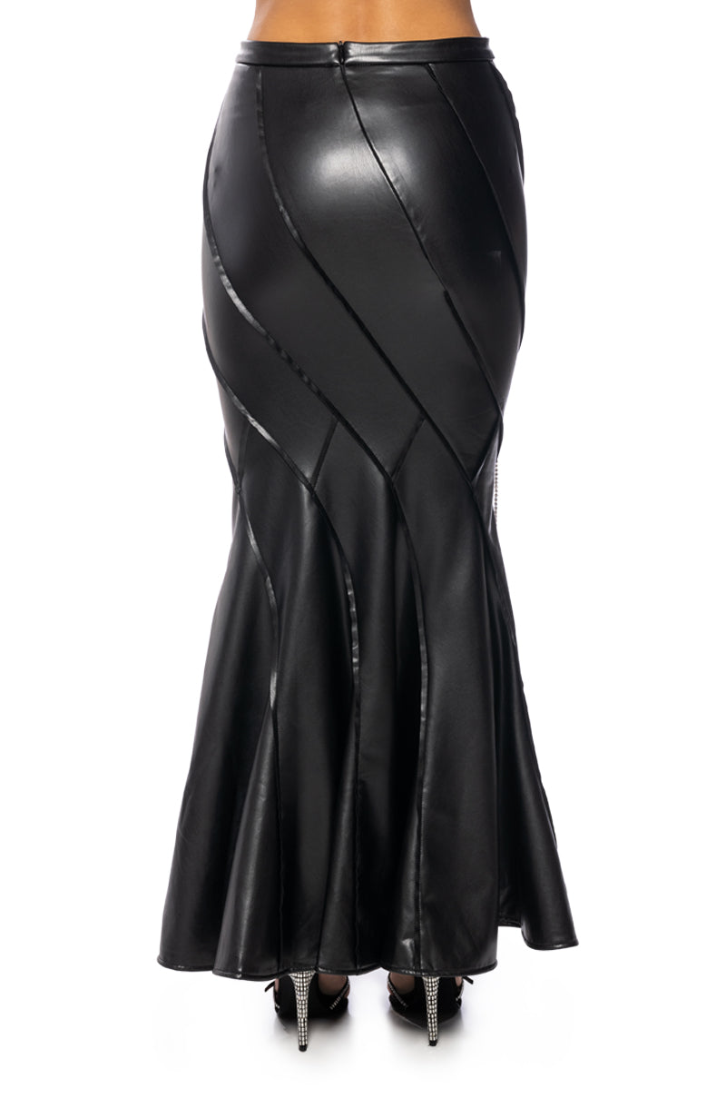 FRONT ROW EMBELLISHED MAXI SKIRT